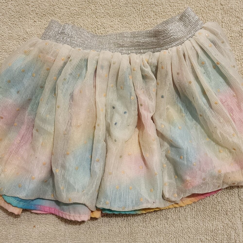 Reversible rainbow sparkle skirt 18 months/3T interchangeable